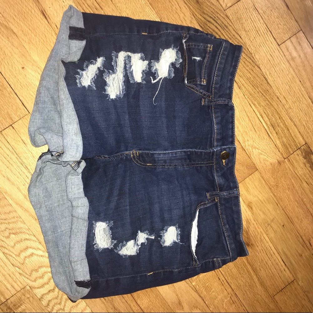 Favorite Curvy Shortie High Rise Jean Shorts